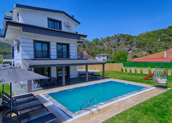 别墅 Detached With Private Pool In Inlice, Gocek